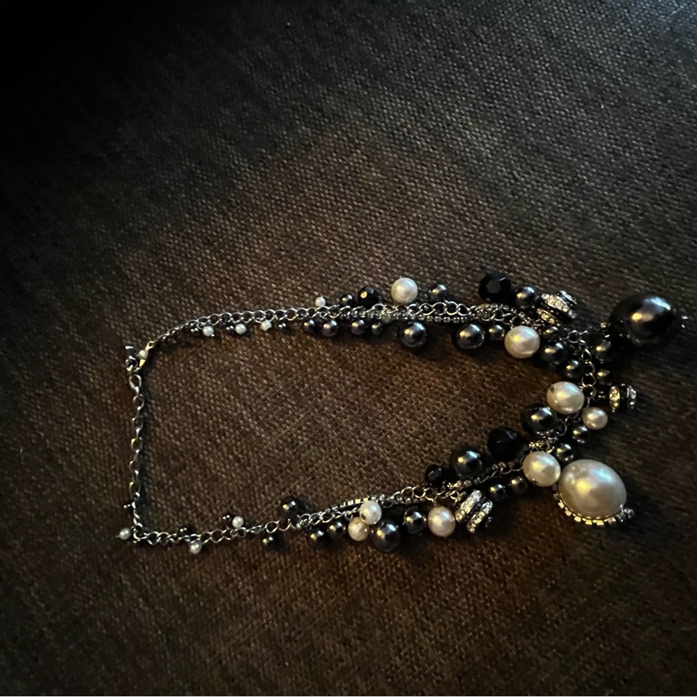 ABS black and pearl necklace